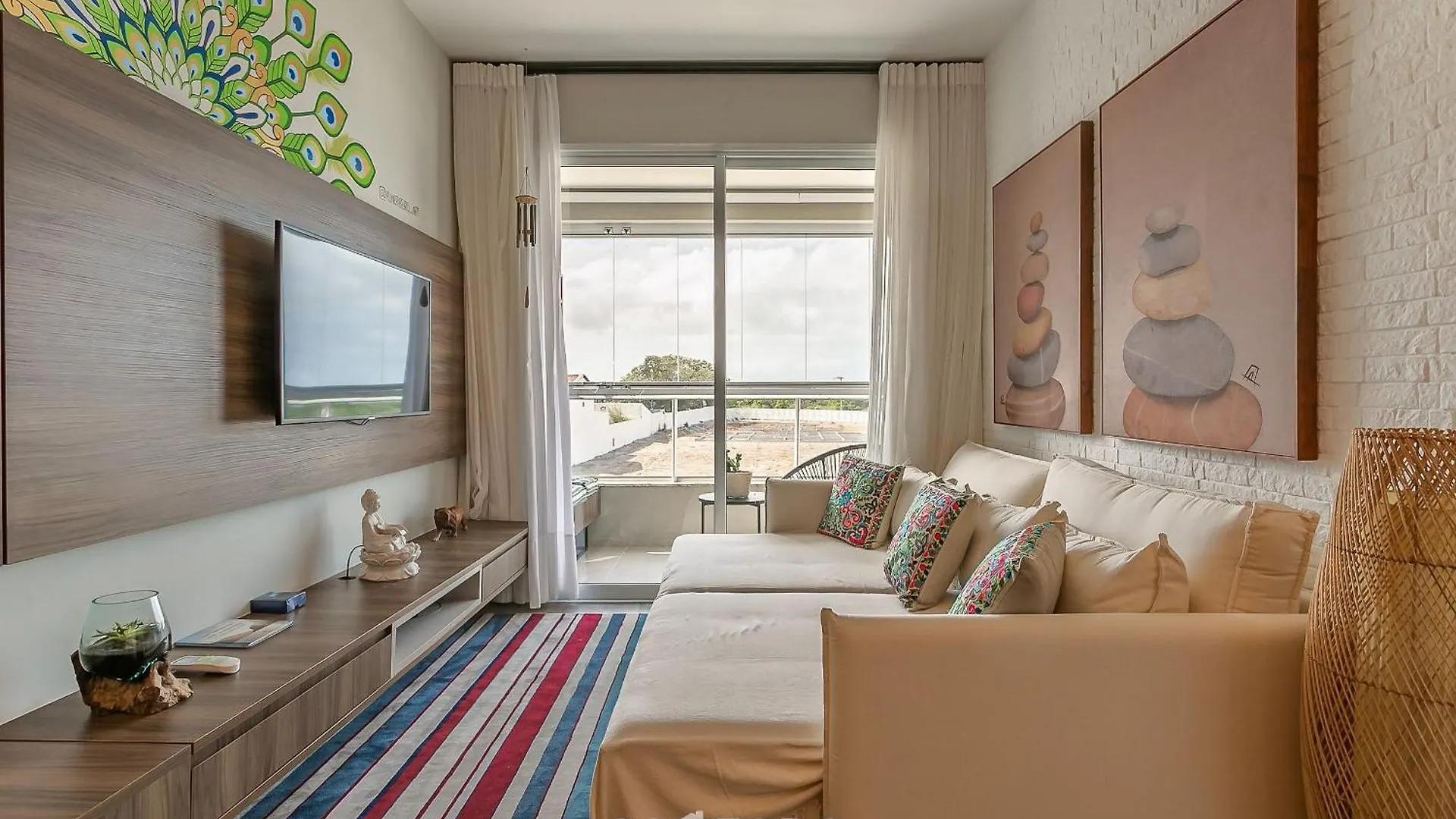 Florianópolis Apto No Cond Thai Beach Home Spa Frente Mar Tbs106 דירה